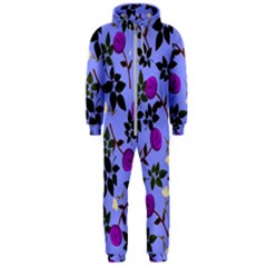 Purple Flower On Lilac Hooded Jumpsuit (men)  by Daria3107