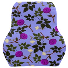 Purple Flower On Lilac Car Seat Back Cushion  by Daria3107