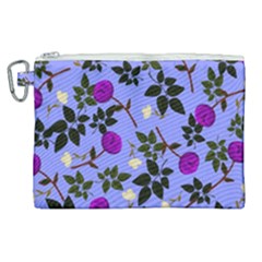 Purple Flower On Lilac Canvas Cosmetic Bag (xl) by Daria3107