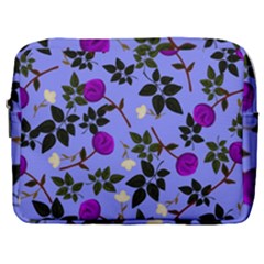 Purple Flower On Lilac Make Up Pouch (large) by Daria3107