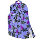 Purple Flower On Lilac Double Compartment Backpack View1