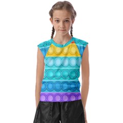 Pop It Pattern Kids  Raglan Cap Sleeve Tee by Daria3107