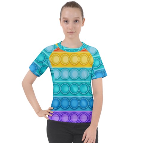 Pop It Pattern Women s Sport Raglan Tee by Daria3107