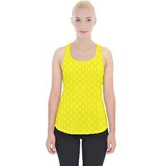 Soft Pattern Yellow Piece Up Tank Top by PatternFactory