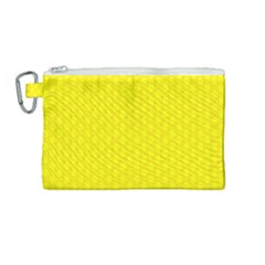 Soft Pattern Yellow Canvas Cosmetic Bag (medium) by PatternFactory