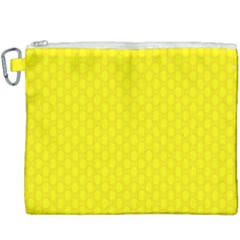 Soft Pattern Yellow Canvas Cosmetic Bag (xxxl) by PatternFactory