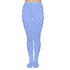 Soft Pattern Blue Tights by PatternFactory