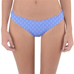 Soft Pattern Blue Reversible Hipster Bikini Bottoms by PatternFactory