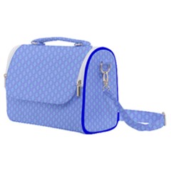 Soft Pattern Blue Satchel Shoulder Bag by PatternFactory