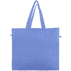 Soft Pattern Blue Canvas Travel Bag by PatternFactory