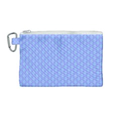 Soft Pattern Blue Canvas Cosmetic Bag (medium) by PatternFactory