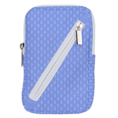 Soft Pattern Blue Belt Pouch Bag (small) by PatternFactory