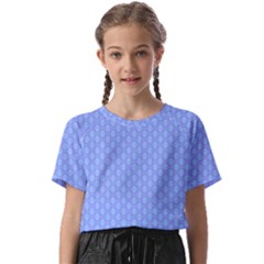 Soft Pattern Blue Kids  Basic Tee by PatternFactory