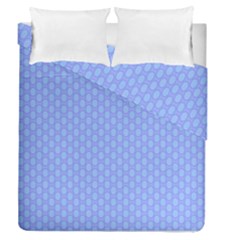 Soft Pattern Blue Duvet Cover Double Side (queen Size) by PatternFactory