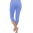 Soft Pattern Blue Capri Yoga Leggings View4