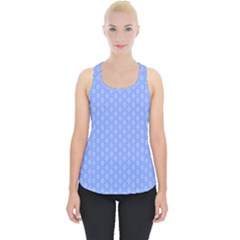 Soft Pattern Blue Piece Up Tank Top by PatternFactory