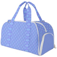 Soft Pattern Blue Burner Gym Duffel Bag by PatternFactory