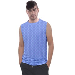 Soft Pattern Blue Men s Regular Tank Top by PatternFactory