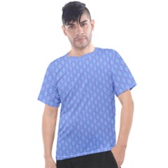 Soft Pattern Blue Men s Sport Top by PatternFactory