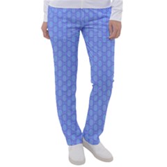 Soft Pattern Blue Women s Casual Pants by PatternFactory