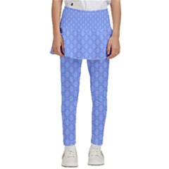 Soft Pattern Blue Kids  Skirted Pants by PatternFactory