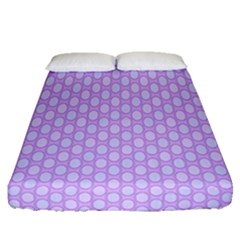 Soft Pattern Lilac Fitted Sheet (queen Size) by PatternFactory