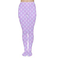 Soft Pattern Lilac Tights by PatternFactory