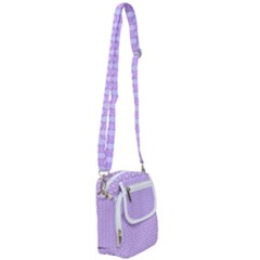 Soft Pattern Lilac Shoulder Strap Belt Bag by PatternFactory