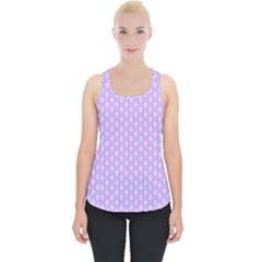 Soft Pattern Lilac Piece Up Tank Top by PatternFactory