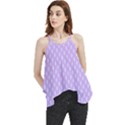 Soft Pattern Lilac Flowy Camisole Tank Top View1