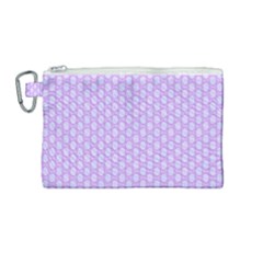 Soft Pattern Lilac Canvas Cosmetic Bag (medium) by PatternFactory