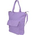 Soft Pattern Lilac Shoulder Tote Bag View1