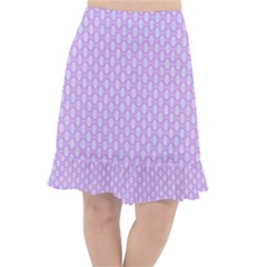 Soft Pattern Lilac Fishtail Chiffon Skirt by PatternFactory