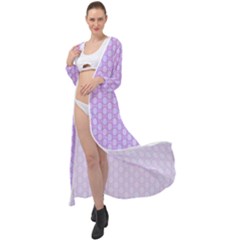 Soft Pattern Lilac Maxi Chiffon Beach Wrap by PatternFactory