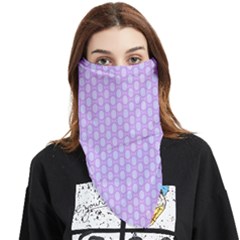 Soft Pattern Lilac Face Covering Bandana (triangle)