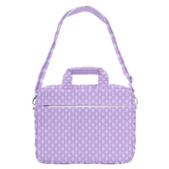 Soft Pattern Lilac Macbook Pro Shoulder Laptop Bag (large) by PatternFactory