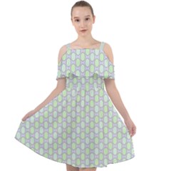 Soft Pattern Super Pastel Cut Out Shoulders Chiffon Dress by PatternFactory