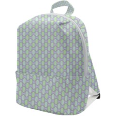 Soft Pattern Super Pastel Zip Up Backpack by PatternFactory