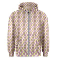 Soft Pattern Rose Men s Zipper Hoodie by PatternFactory