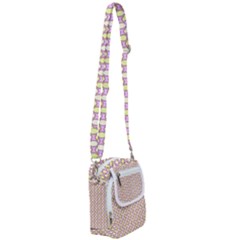 Soft Pattern Rose Shoulder Strap Belt Bag by PatternFactory