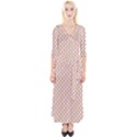 Soft Pattern Rose Quarter Sleeve Wrap Maxi Dress View1