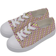 Soft Pattern Rose Kids  Low Top Canvas Sneakers by PatternFactory