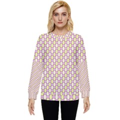 Soft Pattern Rose Hidden Pocket Sweatshirt