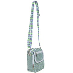 Soft Pattern Aqua Shoulder Strap Belt Bag by PatternFactory