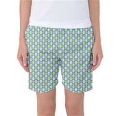 Soft Pattern Aqua Women s Basketball Shorts by PatternFactory