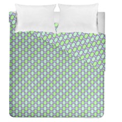 Soft Pattern Aqua Duvet Cover Double Side (queen Size) by PatternFactory