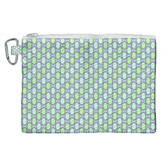 Soft Pattern Aqua Canvas Cosmetic Bag (xl) by PatternFactory