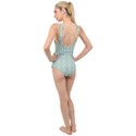 Soft Pattern Aqua Cross Front Low Back Swimsuit View2