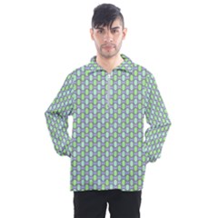 Soft Pattern Aqua Men s Half Zip Pullover