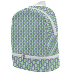 Soft Pattern Aqua Zip Bottom Backpack by PatternFactory